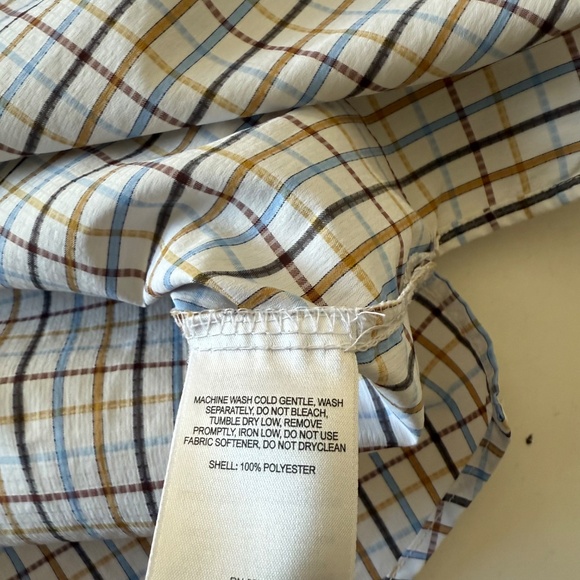 Columbia PFG Super Tamiami Light Plaid Long Sleeve Button Up Fishing Shirt XL - Picture 9 of 9